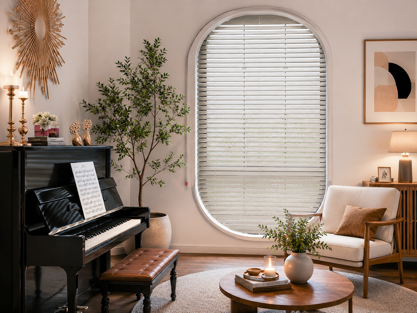 Arched window - special window curtains